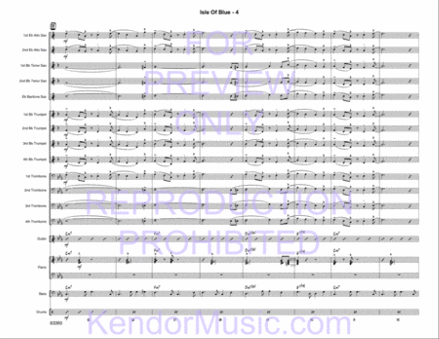 Isle of Blue Jazz Ensemble scores gallery preview page 6