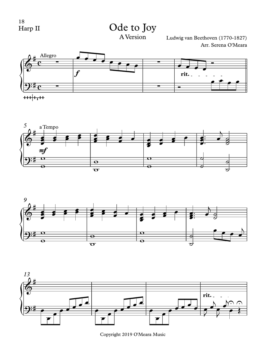 Ode to Joy, A Version Harp II image number null