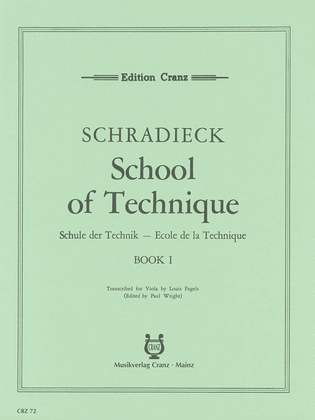 Book cover for School of Viola Technique – Volume 1