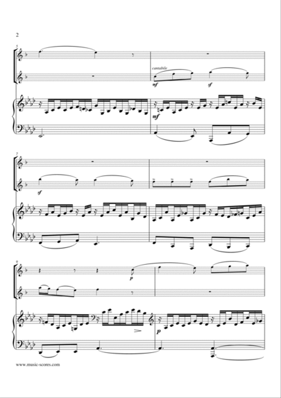 Op.38, No.6 - Duetto - Song without Words Woodwind Duet scores gallery preview page 2