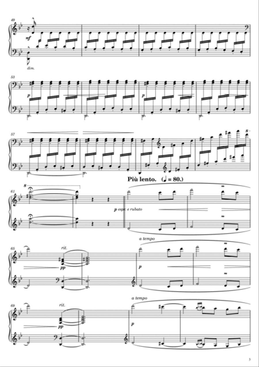 Albeniz - Suite Española - (Op.47 No. 5 Asturias) (Leyenda) - For Piano Solo Piano Solo scores gallery preview page 3