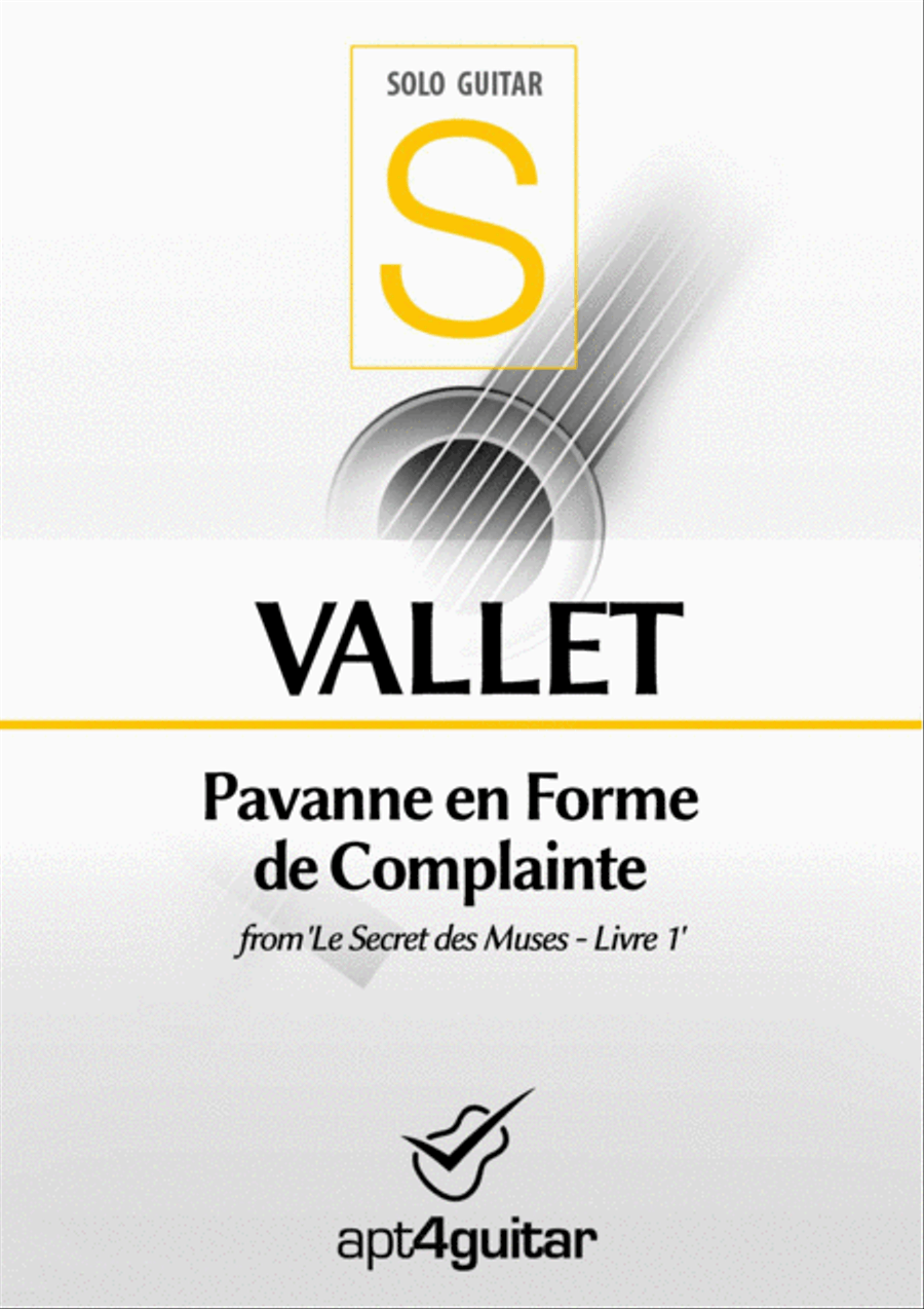 Pavanne en Forme de Complainte Classical Guitar scores gallery preview page 1