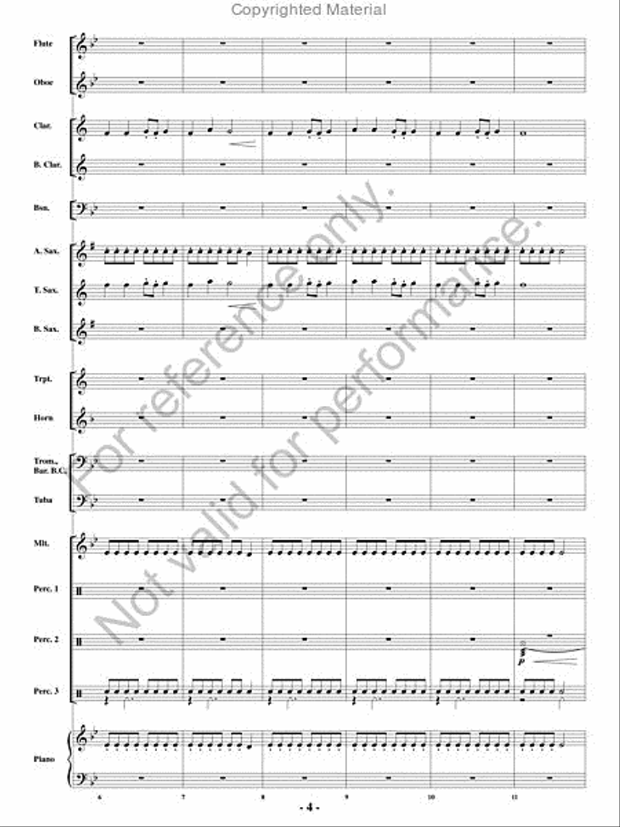 Appalachian Folk Dance Concert Band scores gallery preview page 3