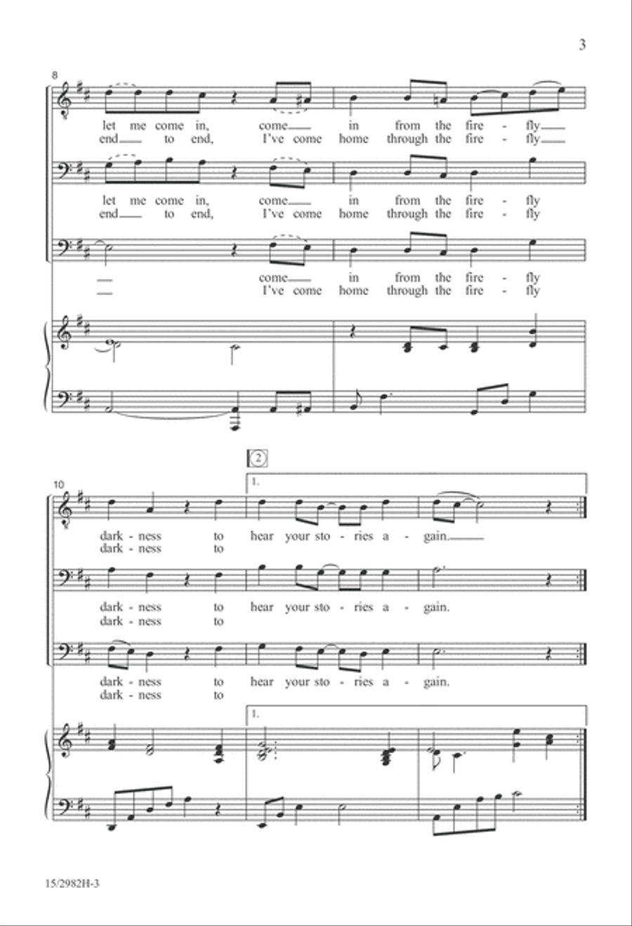 Come in from the Firefly Darkness 3-Part scores gallery preview page 3