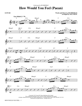 Book cover for How Would You Feel (Paean) (arr. Mac Huff) - Guitar