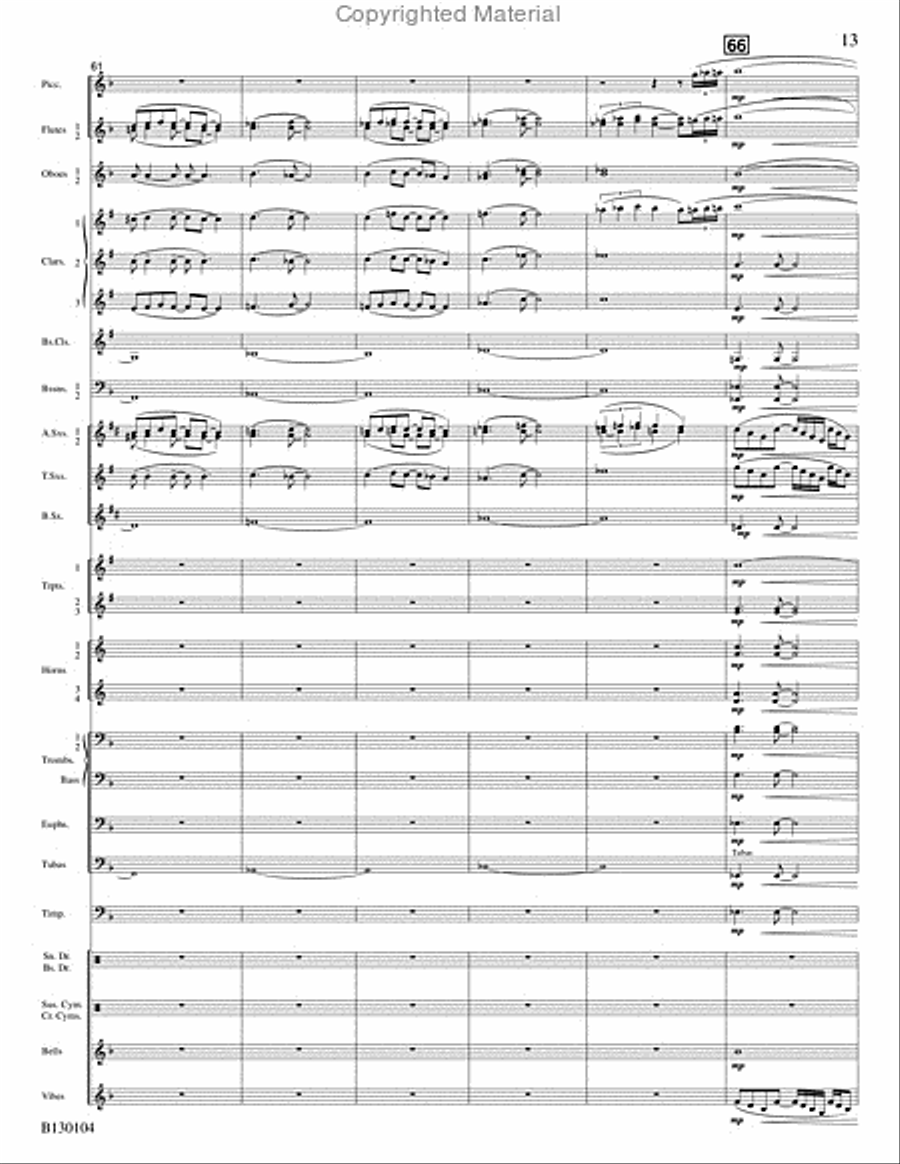 La Fiesta de San Antonio Concert Band scores gallery preview page 14