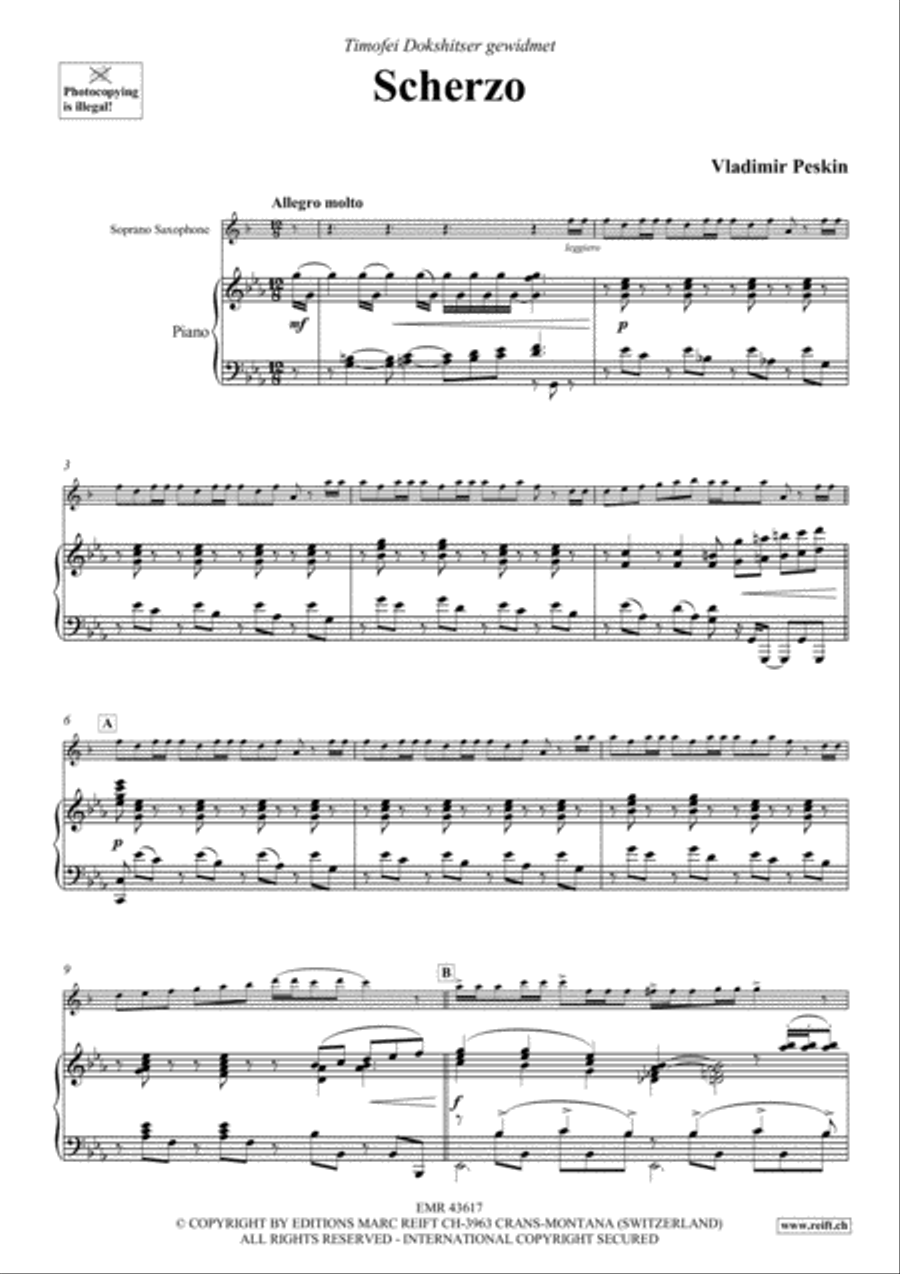 Scherzo Soprano Saxophone scores gallery preview page 4