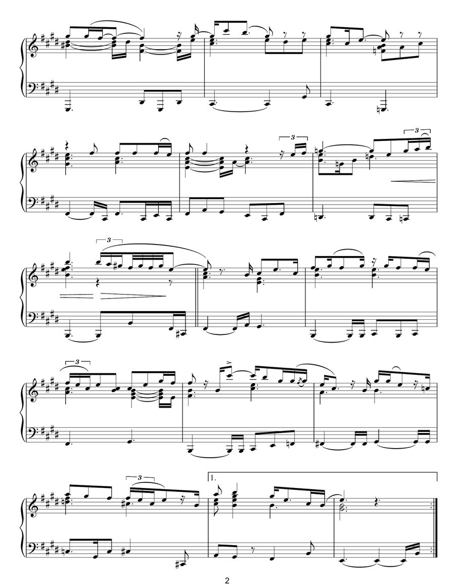 Time Is A Healer Piano Solo scores gallery preview page 2