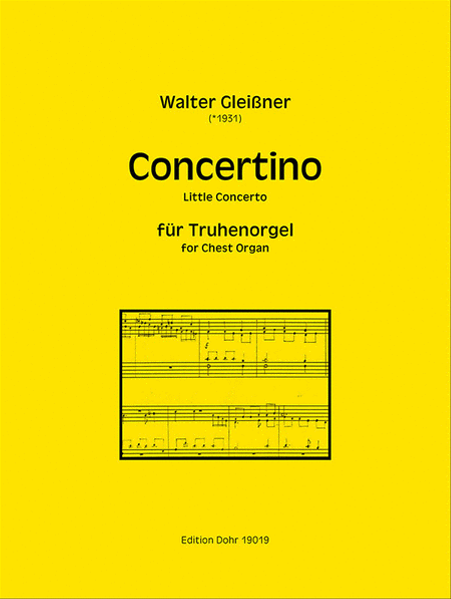Concertino für Truhenorgel (2019)