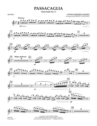 Passacaglia (from Suite No. 7) - Flute 2