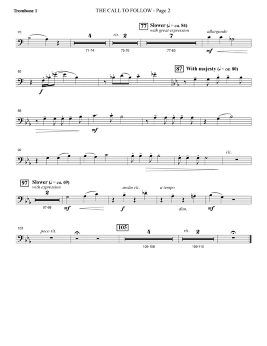 A Journey To Hope (A Cantata Inspired By Spirituals) - Trombone 1