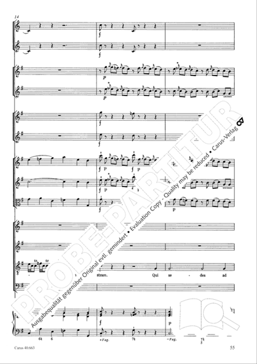 Mass in D minor (Missa in d) ATB scores gallery preview page 71