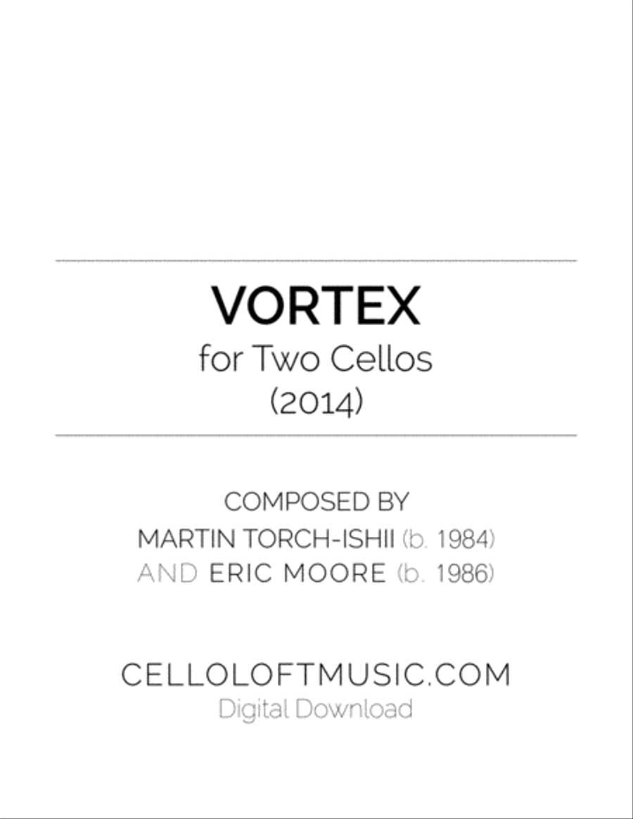 Vortex for Two Cellos String Duet scores gallery preview page 1