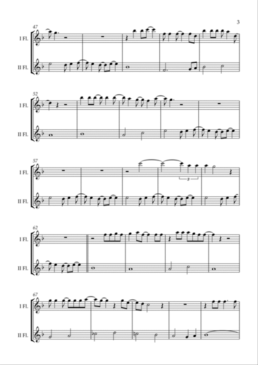 Patience Patience Flute Duet scores gallery preview page 3