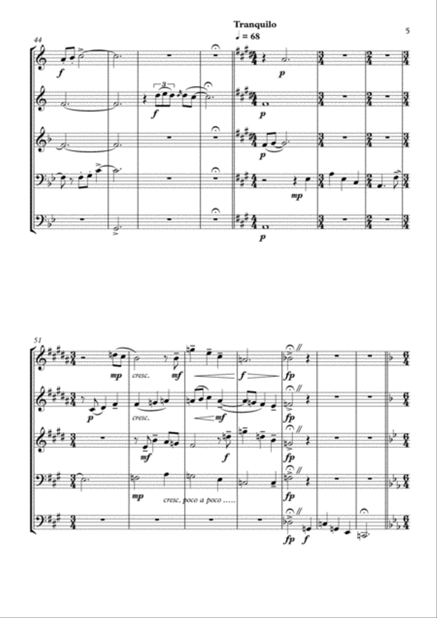 How Much Is That Doggie In The Window Brass Ensemble scores gallery preview page 6