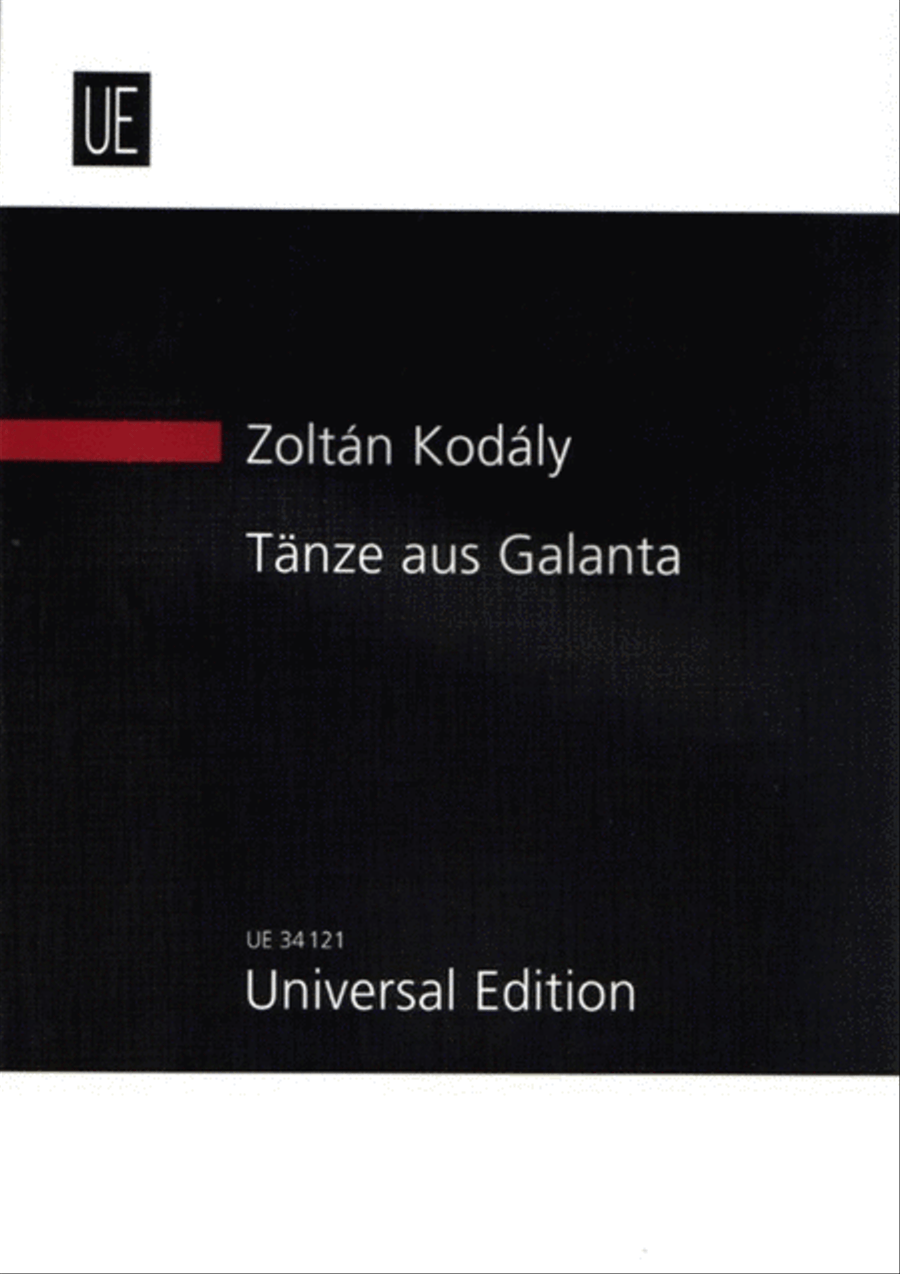 Kodaly - Dances Of Galanta Study Score Full Orchestra scores gallery preview page 1