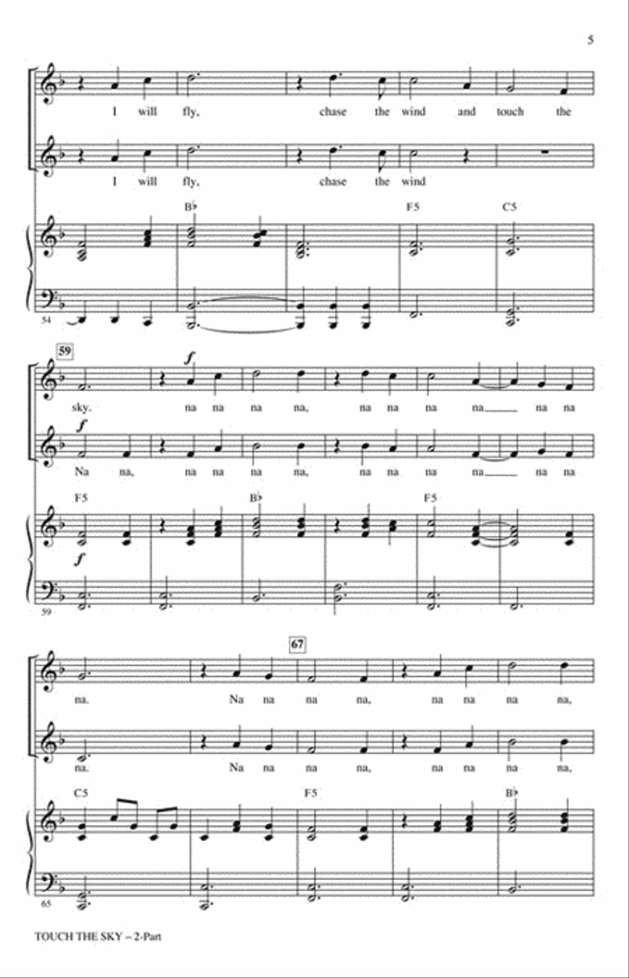 Touch the Sky 2-Part scores gallery preview page 3