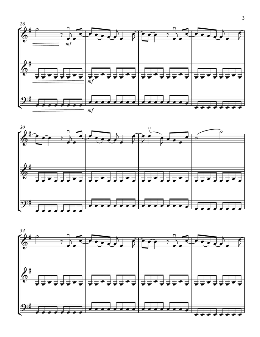 I Gotta Feeling String Trio scores gallery preview page 3