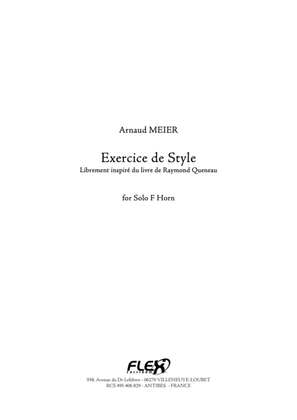 Book cover for Exercice de style