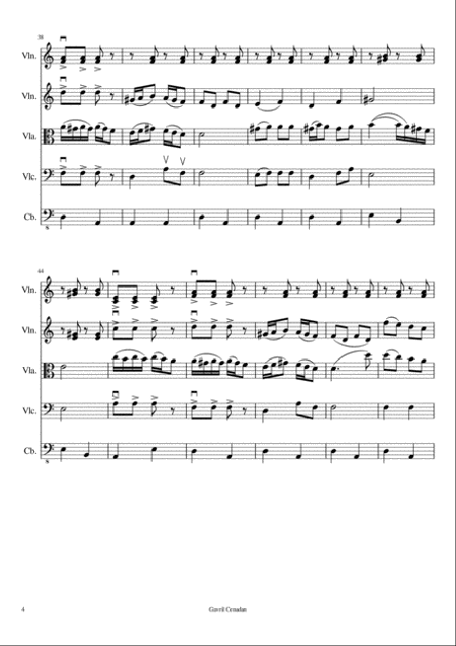 At the Rabbi's Feast At the Rabbi's Feast String Quartet scores gallery preview page 5