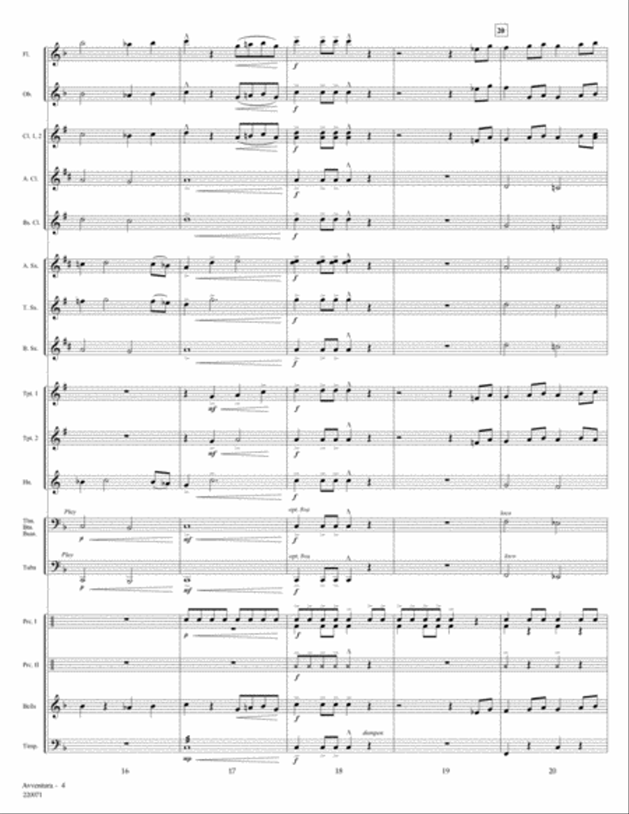Avventura Concert Band scores gallery preview page 4