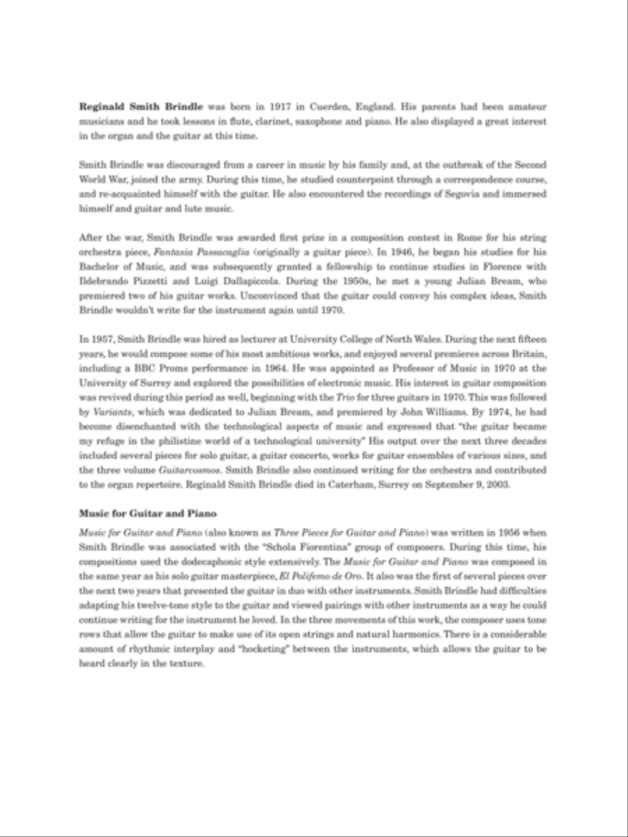 Music for Guitar and Piano Classical Guitar scores gallery preview page 2