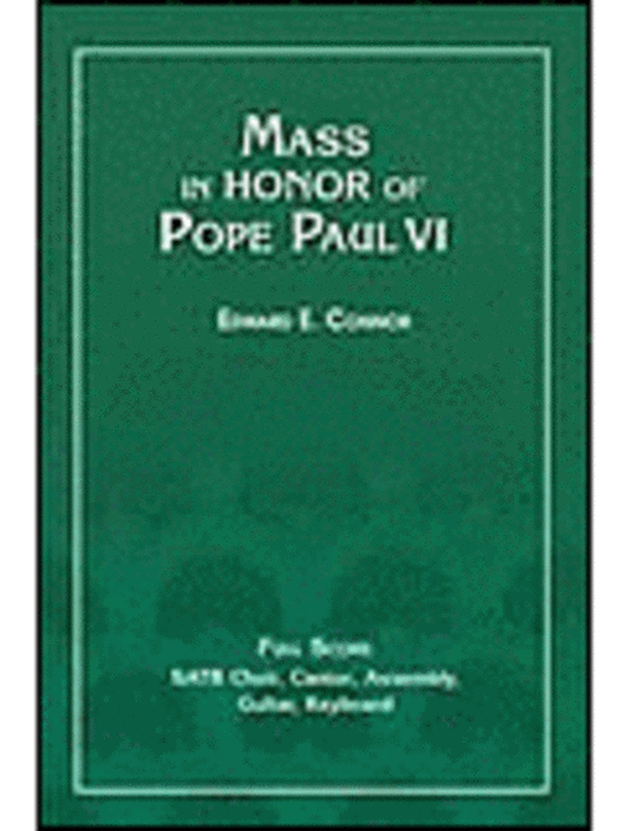 Mass in Honor of Pope Paul VI - Full Score image number null