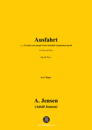 A. Jensen-Ausfahrt,in G Major,Op.40 No.1