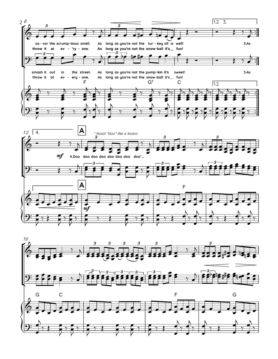 Holiday Collateral 4-Part scores gallery preview page 3