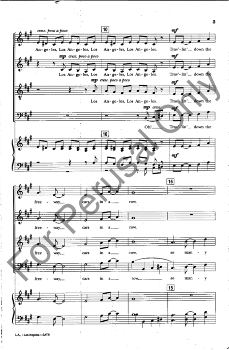 L.A., Los Angeles 4-Part scores gallery preview page 3