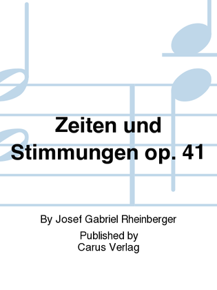 Book cover for Zeiten und Stimmungen op. 41