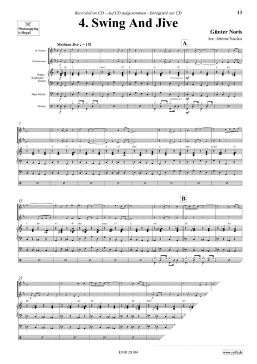 Let's Dance Volume 5 Brass Ensemble scores gallery preview page 6