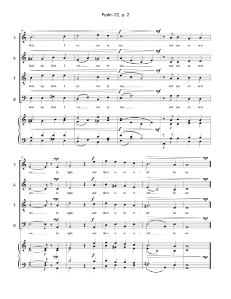 Psalm 22 (My God, My God) – SATB choir of 40-50 singers image number null
