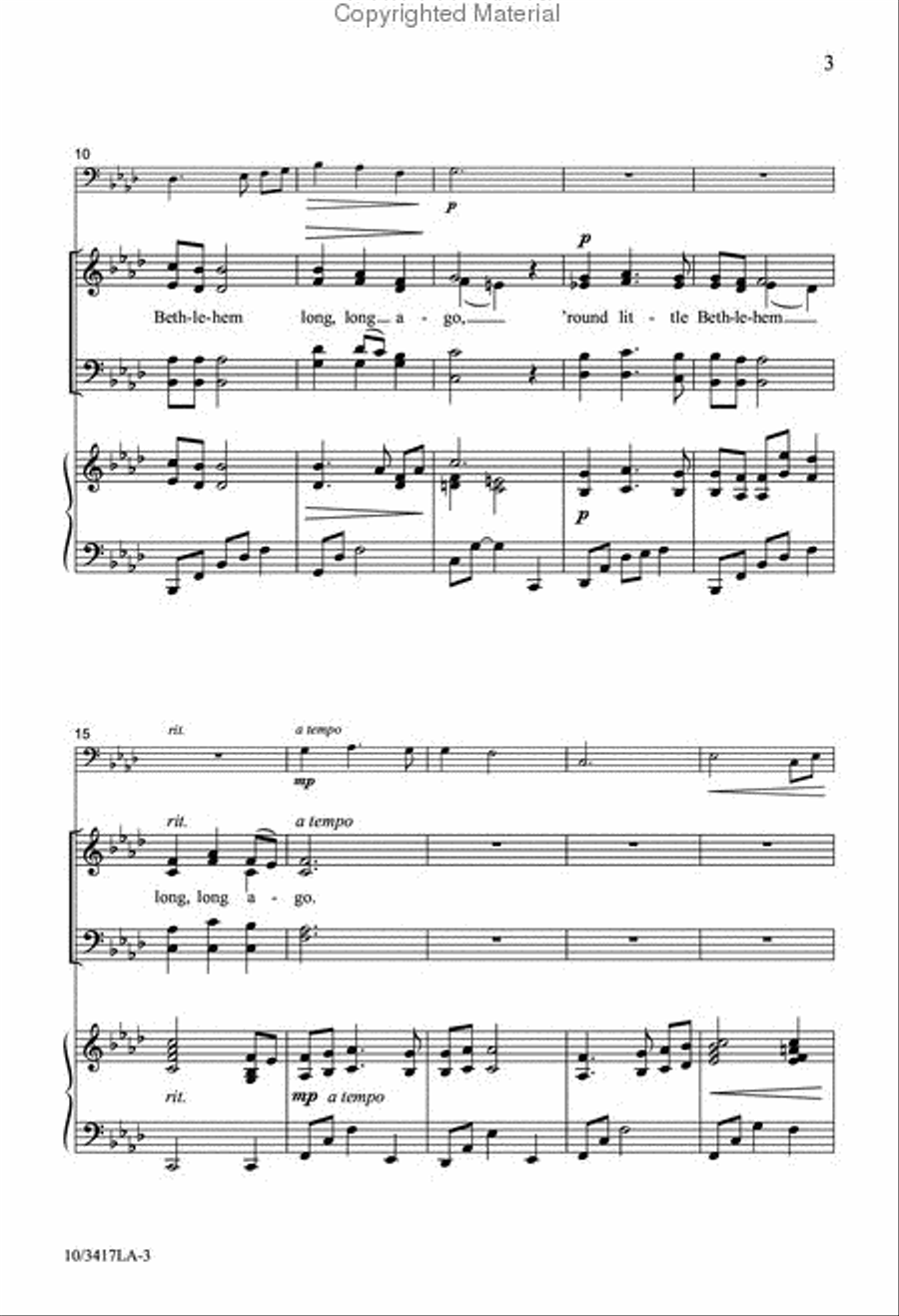 Christ Came to Bethlehem 4-Part scores gallery preview page 3