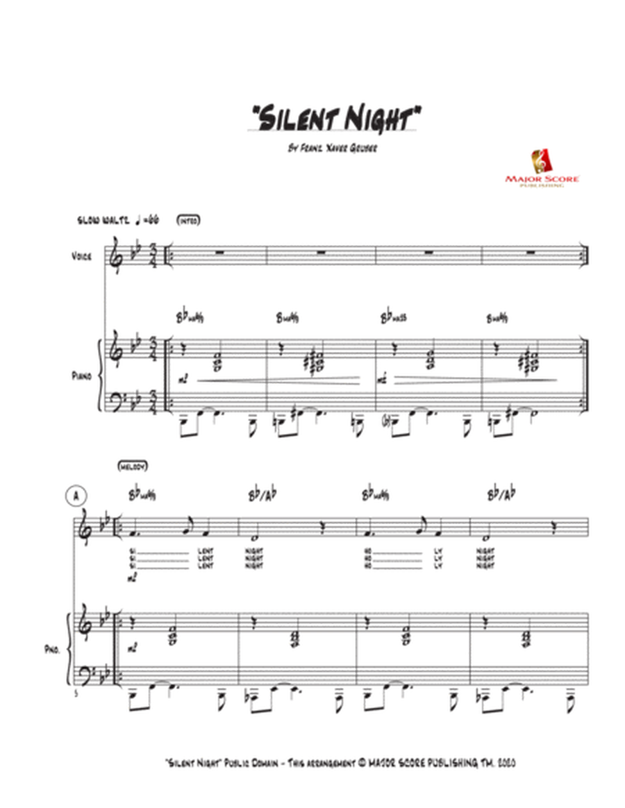 Silent Night - Vocal & Piano (Bb Major) image number null