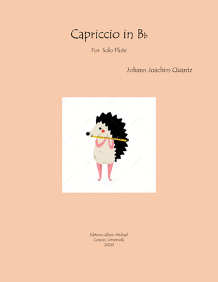 Quantz Capriccio in Bb for solo flute