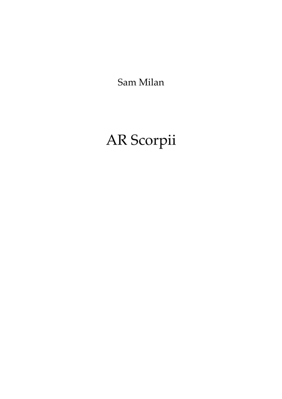 AR Scorpii Brass Ensemble scores gallery preview page 1