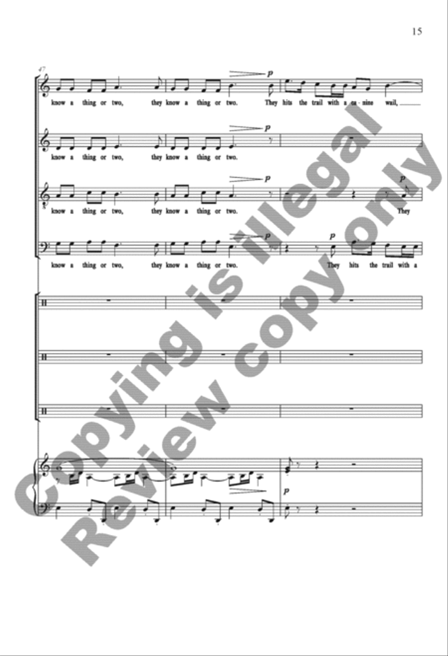 The Settling Years 4-Part scores gallery preview page 15