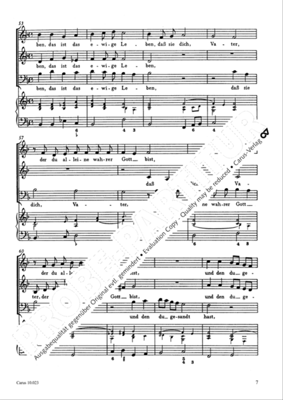 Das ist das ewige Leben 3-Part scores gallery preview page 8