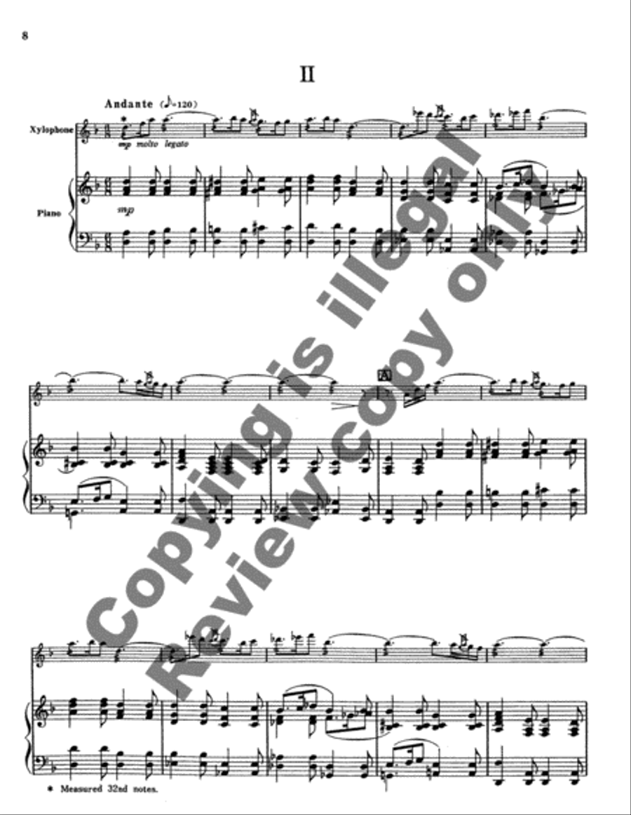 Suite for Xylophone & Orchestra Chamber Orchestra scores gallery preview page 5