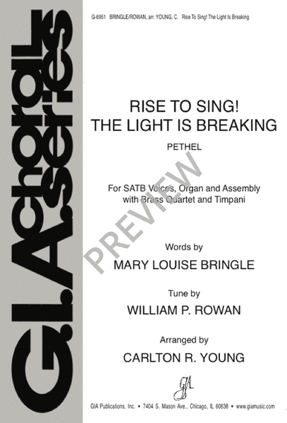 Rise to Sing! The Light Is Breaking image number null