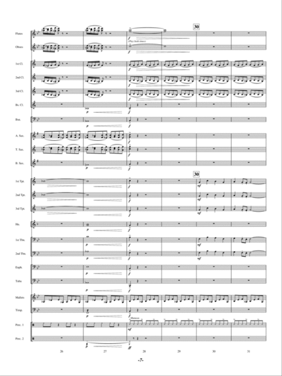 North Bay Vistas Concert Band scores gallery preview page 6