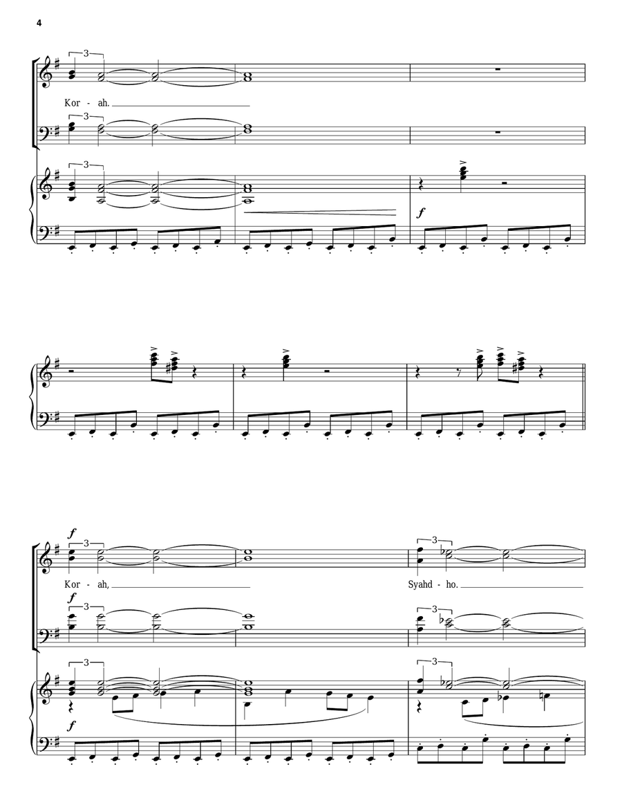 Duel Of The Fates (from Star Wars: The Phantom Menace) Piano, Vocal, Guitar scores gallery preview page 4