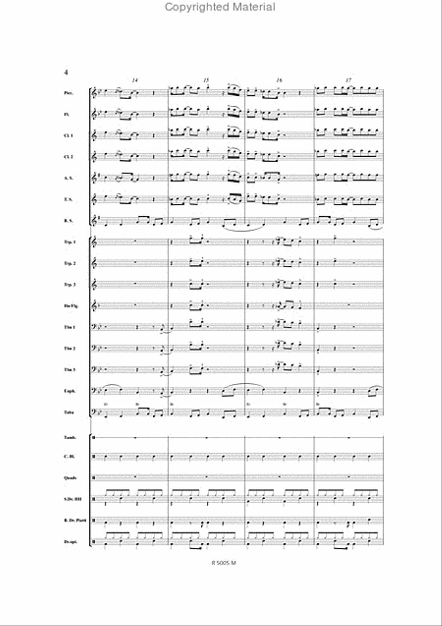 Think Think Marching Band scores gallery preview page 5