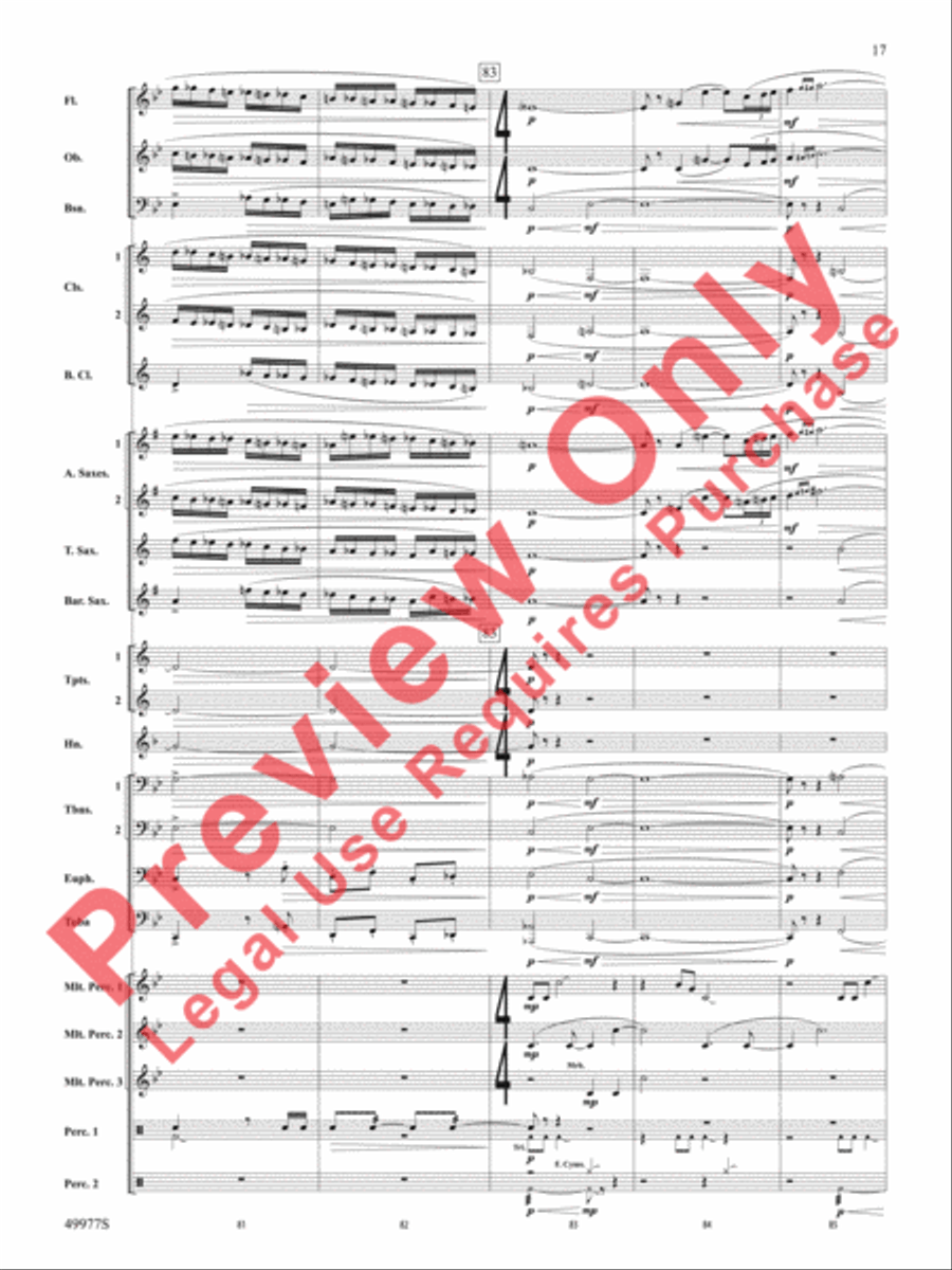 Tha Mi Sgìth Concert Band scores gallery preview page 18