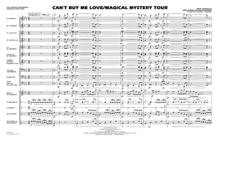 Can't Buy Me Love/Magical Mystery Tour (arr. Richard L. Saucedo) - Full Score