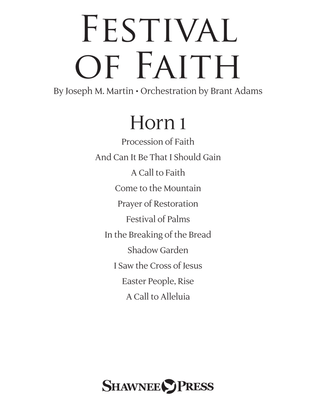 Book cover for Festival of Faith - F Horn 1