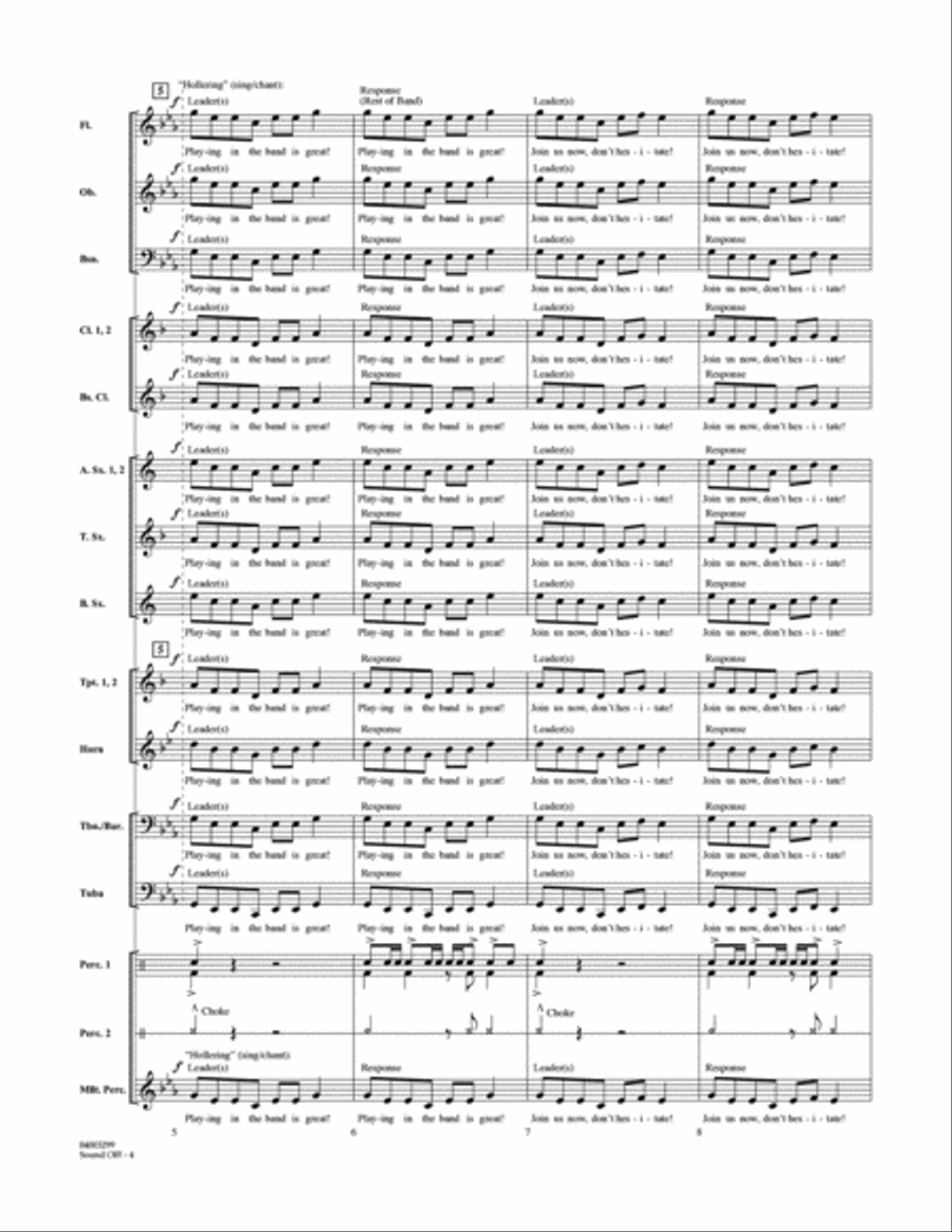 Sound Off - Full Score Concert Band scores gallery preview page 4