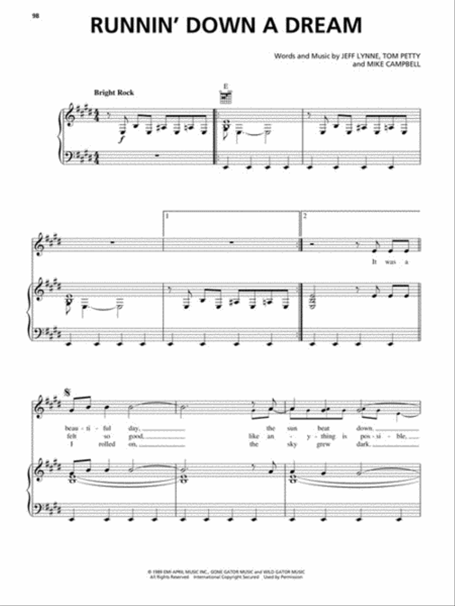 The Best of Tom Petty Piano, Vocal, Guitar scores gallery preview page 6