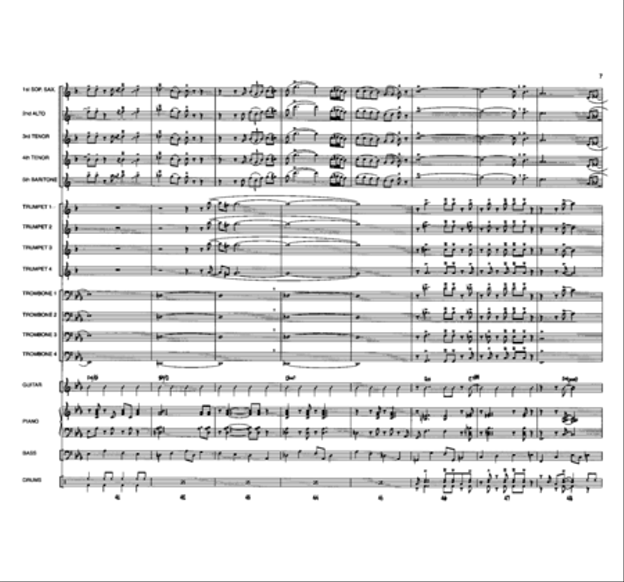 The Day We Called It A Night Jazz Ensemble scores gallery preview page 7